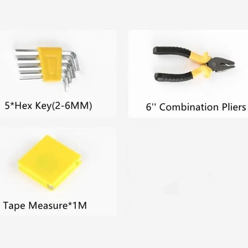 RoadReady 11Piece Car Emergency Tool Kit Compact Automotive Maintenance Tool Set For Home Travel 1