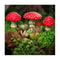 GlowShroom 3Piece Mini Mushroom Garden Decor GlowintheDark Fairy Garden Miniatures 1