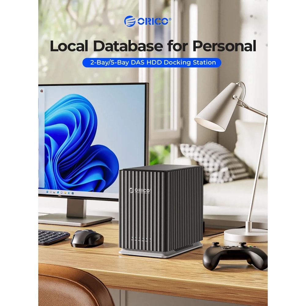 ORICO ProVault HDD Docking Station 2Bay 5Bay TypeC Hard Drive Dock For 35 SATA Drives 1