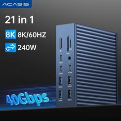 acasis promax 21-in-1 40gbps usb-c docking station – 8k thunderbolt 4 hub with 90w power delivery