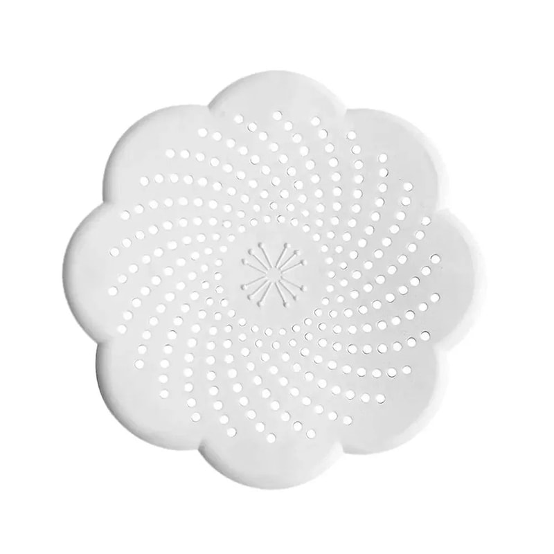 BloomGuard Silicone Drain Hair Catcher FlowerShaped Sink Strainer Cover For Kitchen Bathroom 9