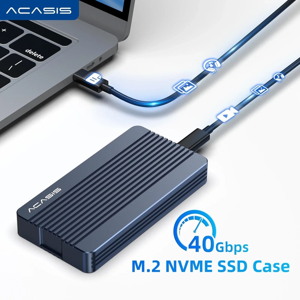 Acasis 40Gbps Thunderbolt NVMe SSD Enclosure For MacBook IPad Pro 0