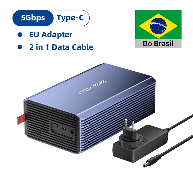 Acasis Dual Bay RAID Hard Drive Enclosure 60TB SATA To USB Dock 5