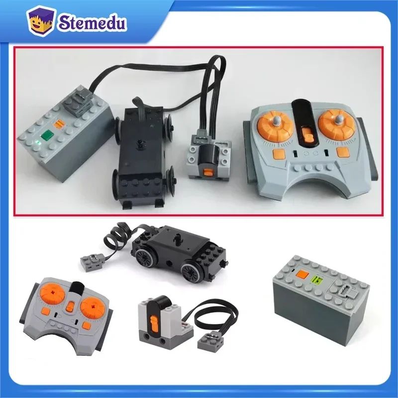 HighTech Train Track Motor Power Functions Remote Control Building Blocks Set 0