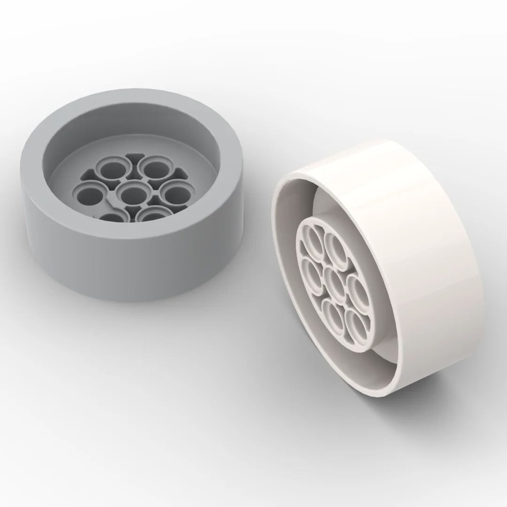 MOC 68327 Technic 41x15mm Mechanical Wheels Building Block Accessories 0