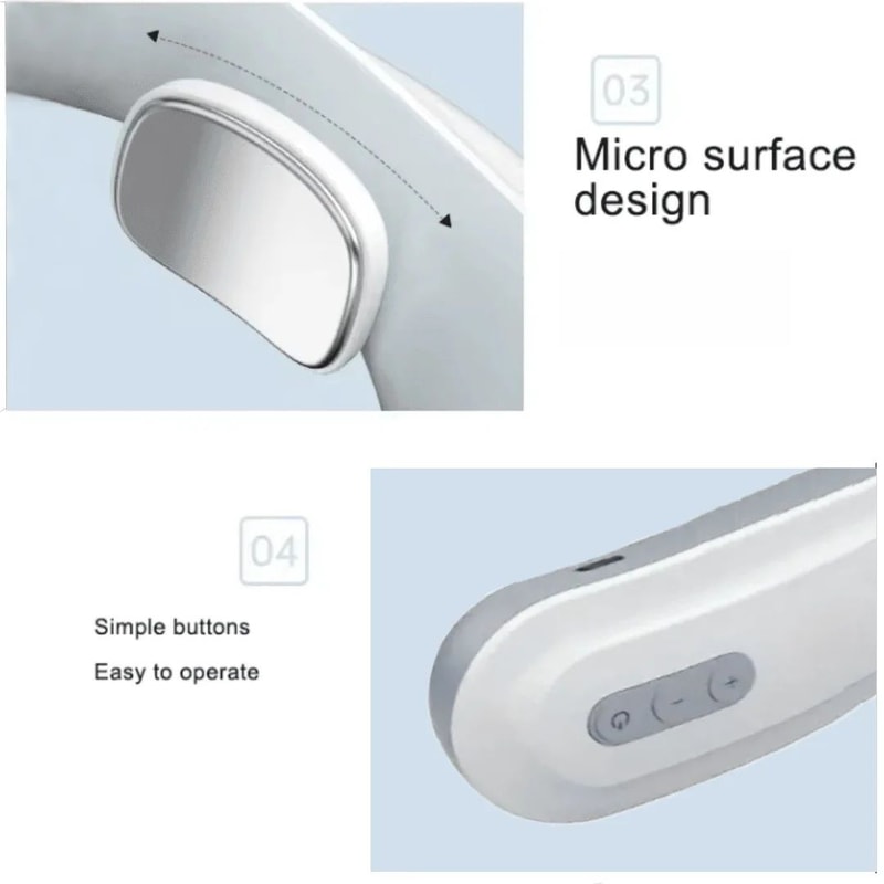 4Head Adjustable Heating Neck Massager With USB Charging 3