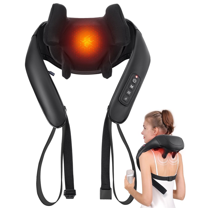 Masgre Cordless Shiatsu Back And Neck Massager With Heat 0