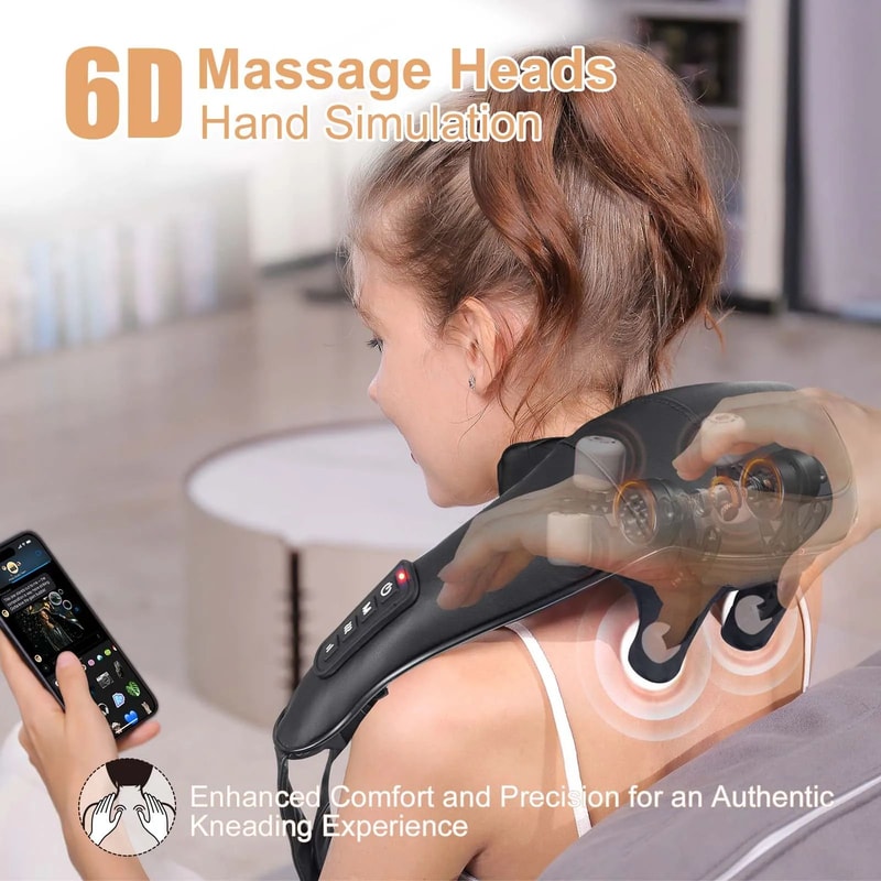 Masgre Cordless Shiatsu Back And Neck Massager With Heat 1