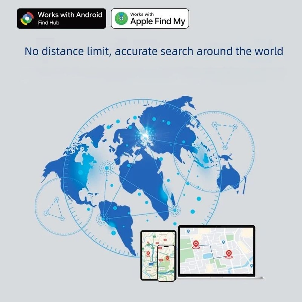 Smart Bluetooth GPS Tracker For Kids Pets Valuables 1