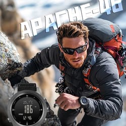 north edge apache-46 outdoor sports watch with altimeter, barometer & compass