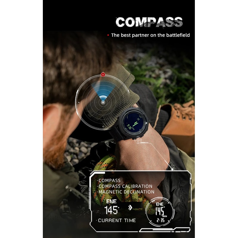 NORTH EDGE APACHE46 Outdoor Sports Watch With Altimeter Barometer Compass 2