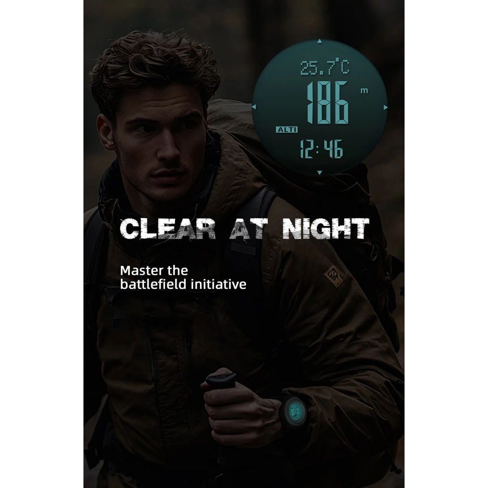 NORTH EDGE APACHE46 Outdoor Sports Watch With Altimeter Barometer Compass 3