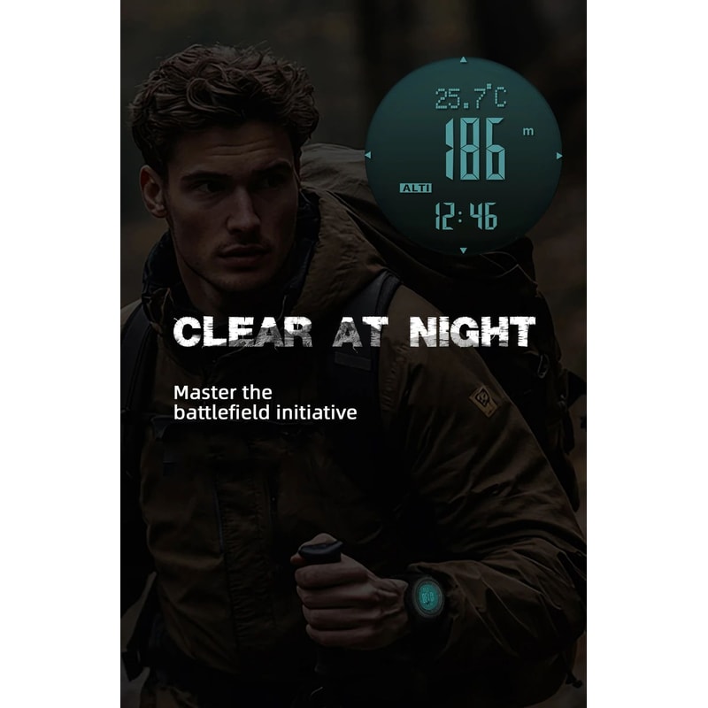 NORTH EDGE APACHE46 Outdoor Sports Watch With Altimeter Barometer Compass 3