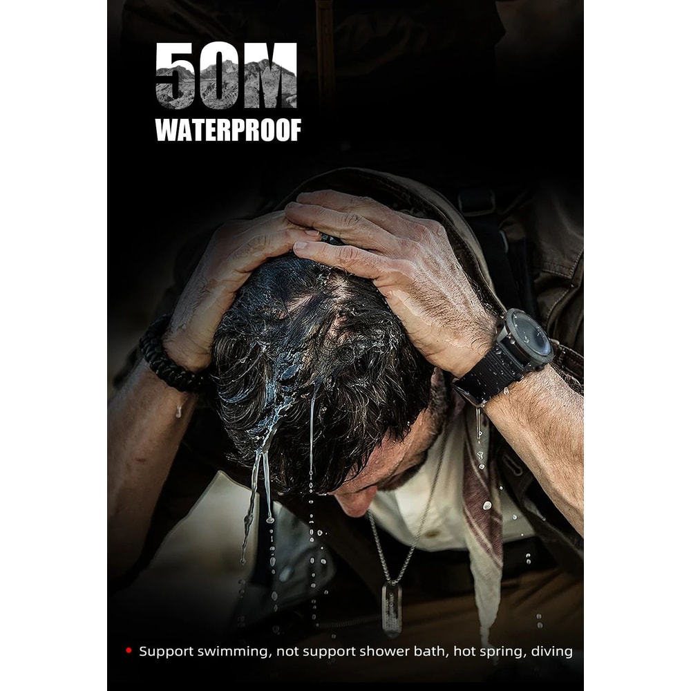 NORTH EDGE APACHE46 Outdoor Sports Watch With Altimeter Barometer Compass 4