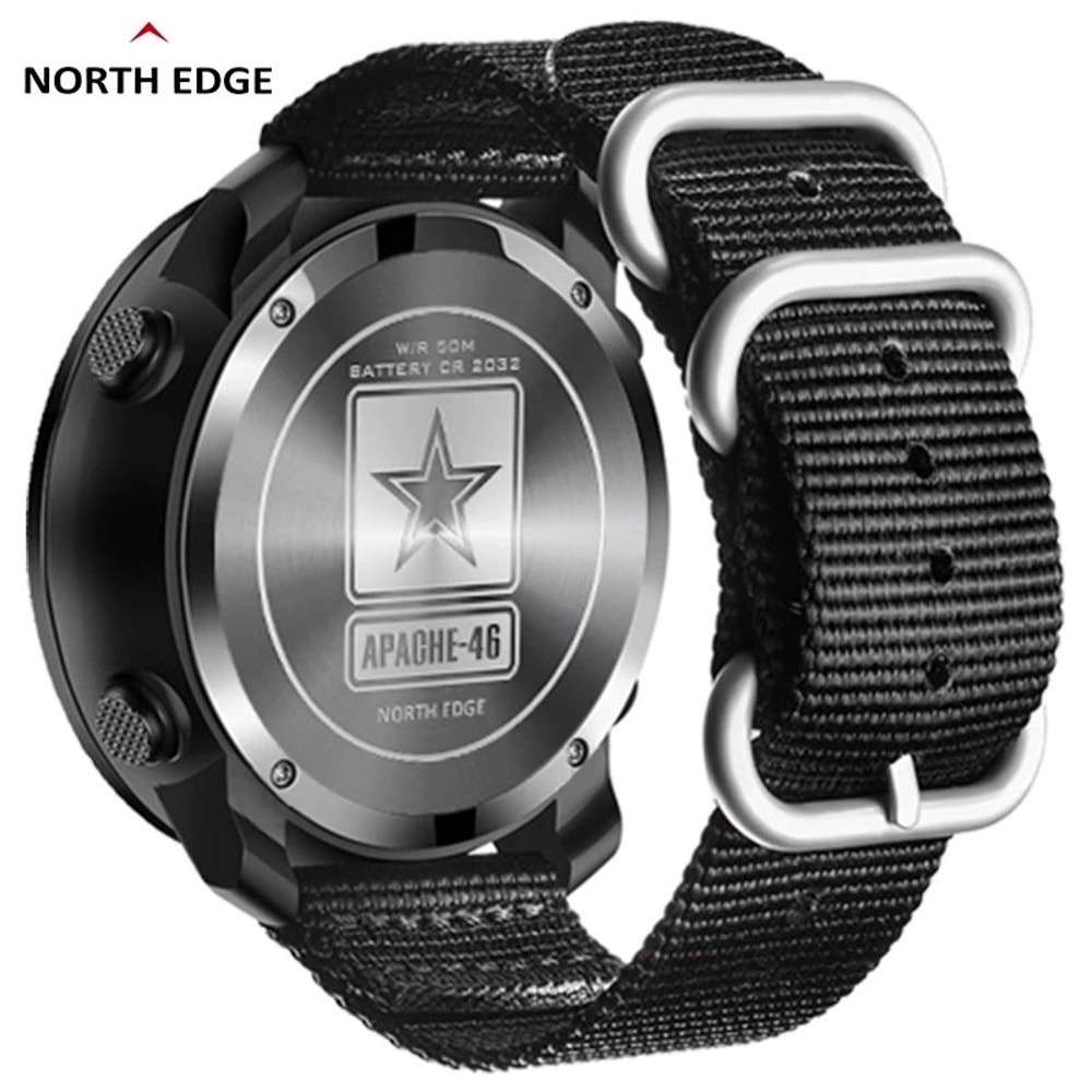 NORTH EDGE APACHE46 Outdoor Sports Watch With Altimeter Barometer Compass 6