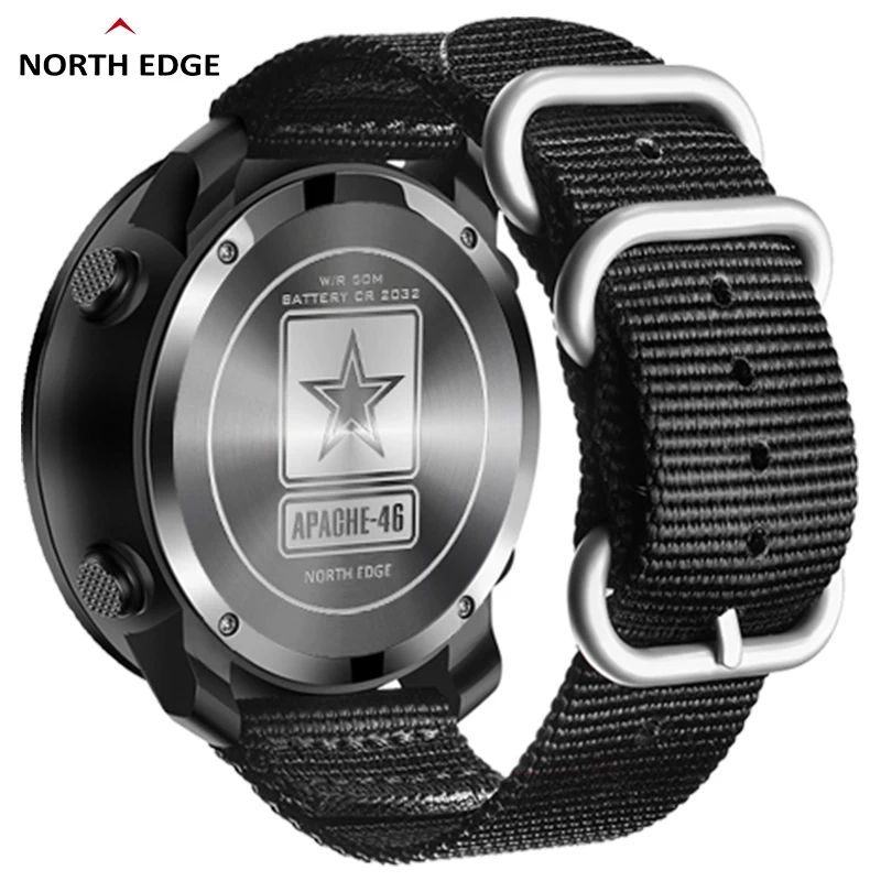 NORTH EDGE APACHE46 Outdoor Sports Watch With Altimeter Barometer Compass 6