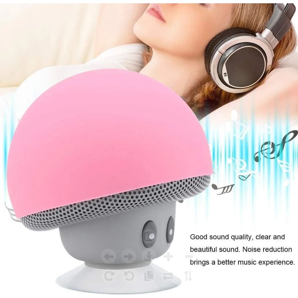 Portable Bluetooth Speaker With Suction Cup Deep Bass Subwoofer 2