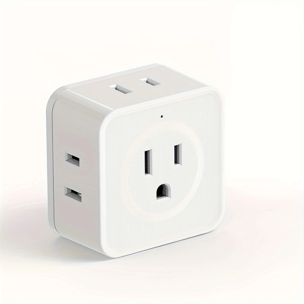 5Way Wall Outlet Extender With Multi Plug Splitter Design 6