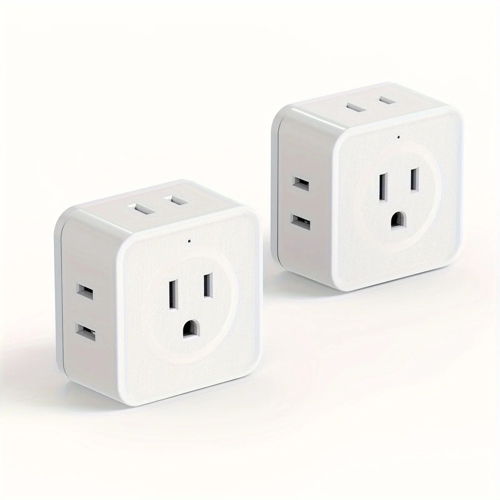 5Way Wall Outlet Extender With Multi Plug Splitter Design 7