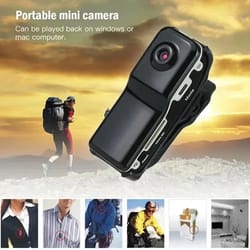 mini hd body camera portable video recorder for home, office & car