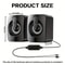 USB Wired Computer Speakers With LED Light BuiltIn Microphone 3