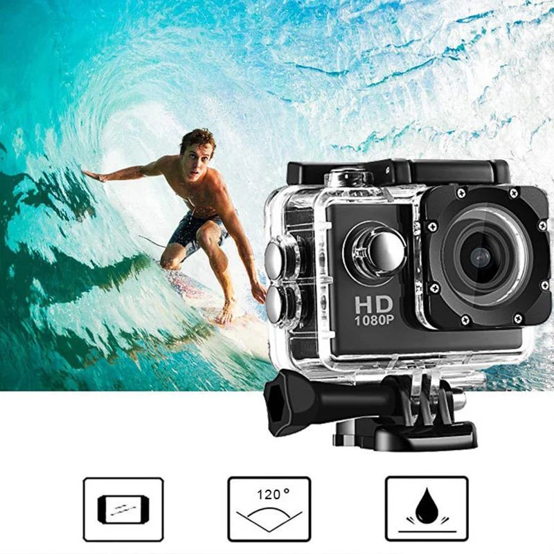 Waterproof Underwater Action Camera For Sports Diving Riding 0