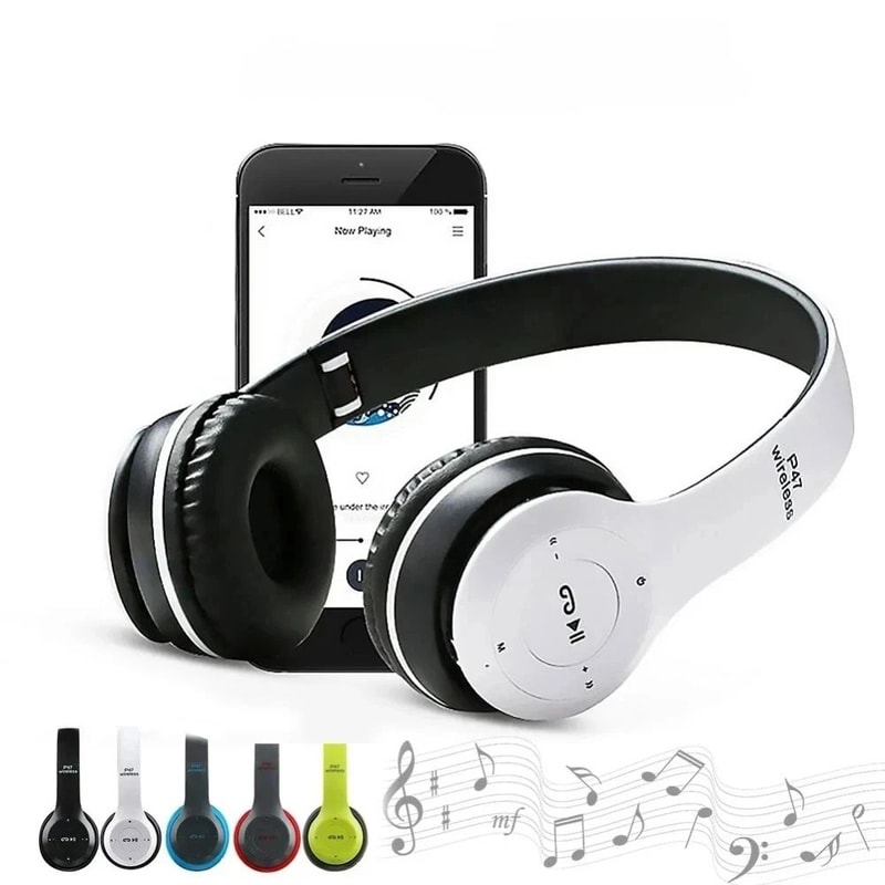 P47 Bluetooth 50 Wireless Headphones With HiFi Stereo Bass 2