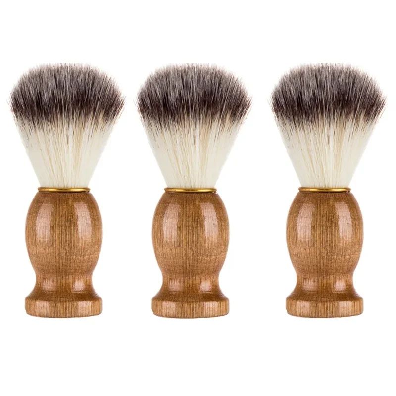 Premium Badger Hair Shaving Brush With Wooden Handle Classic Men Beard Lather Brush 6