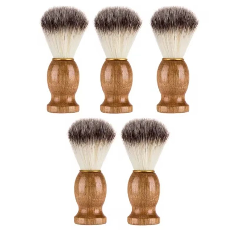 Premium Badger Hair Shaving Brush With Wooden Handle Classic Men Beard Lather Brush 8