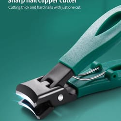 heavy-duty large jaw nail clipper 8mm – stainless steel thick toenail clipper with anti-splash guard