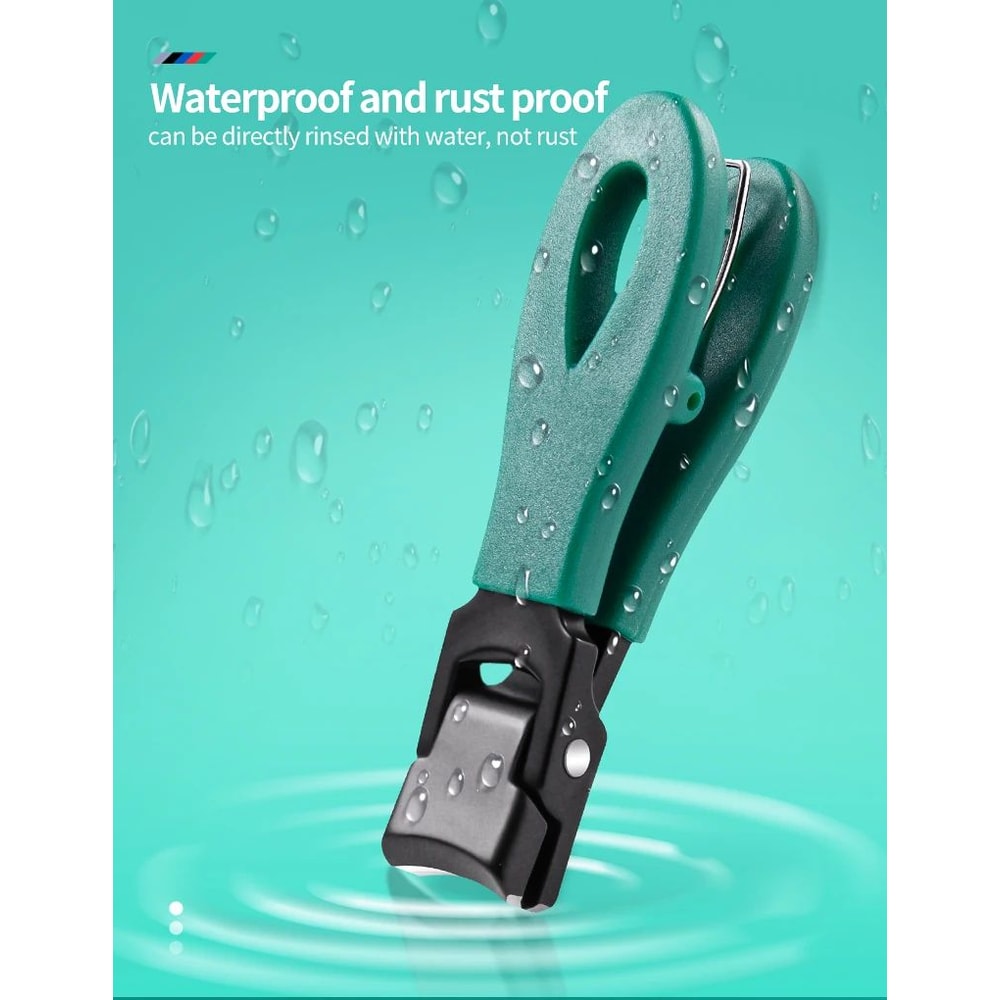 HeavyDuty Large Jaw Nail Clipper 8mm Stainless Steel Thick Toenail Clipper With AntiSplash Guard 2