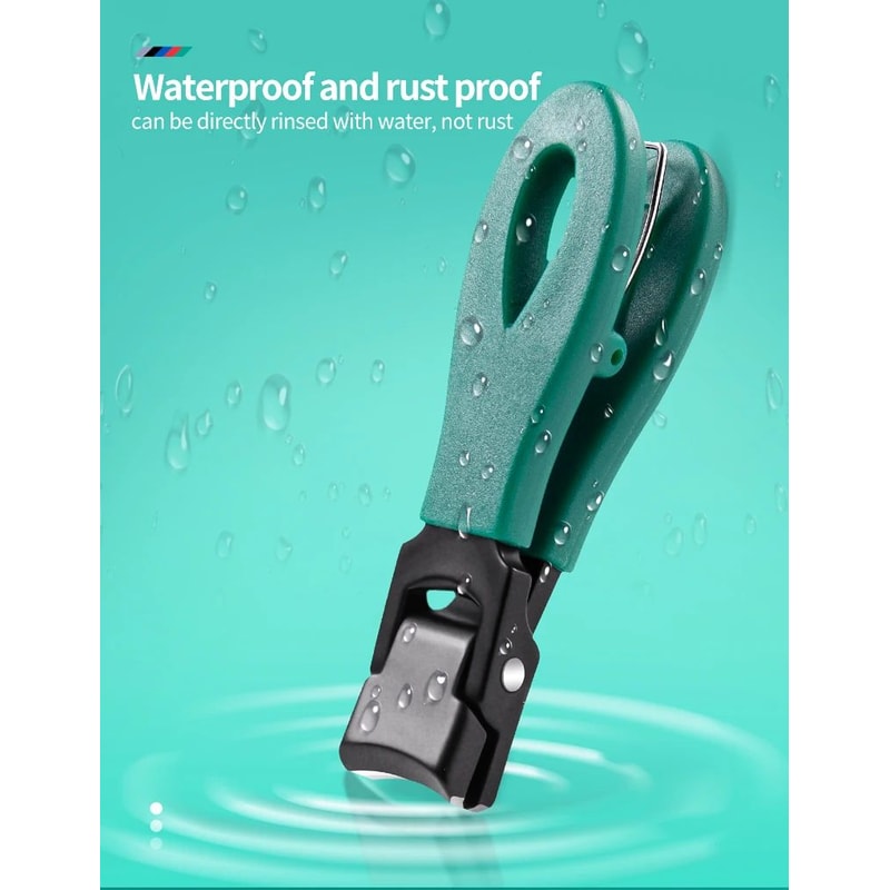 HeavyDuty Large Jaw Nail Clipper 8mm Stainless Steel Thick Toenail Clipper With AntiSplash Guard 2