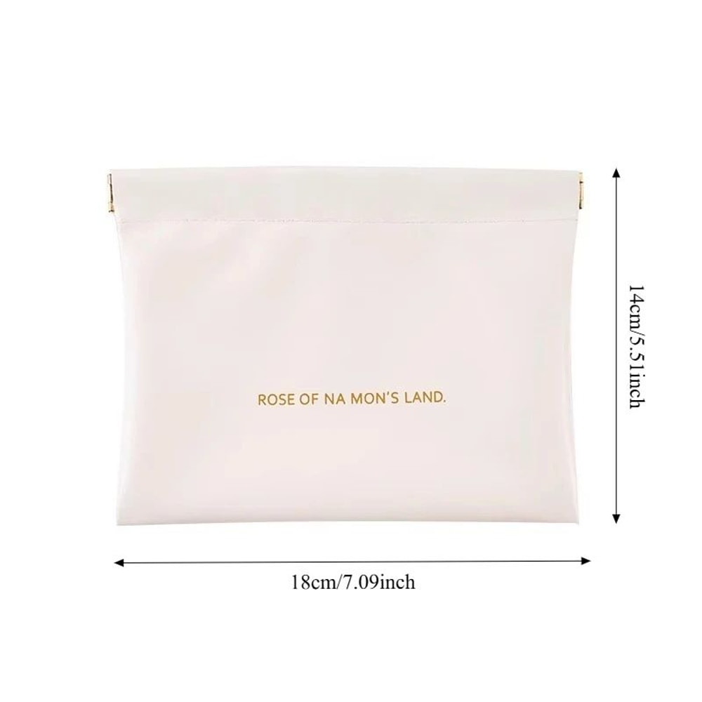 Snap Mini Tech Organizer Pouch Portable PU Leather Cable Case For Travel Everyday Carry 3