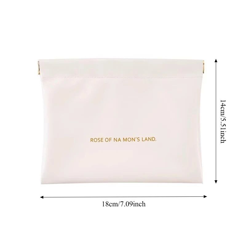 Snap Mini Tech Organizer Pouch Portable PU Leather Cable Case For Travel Everyday Carry 3