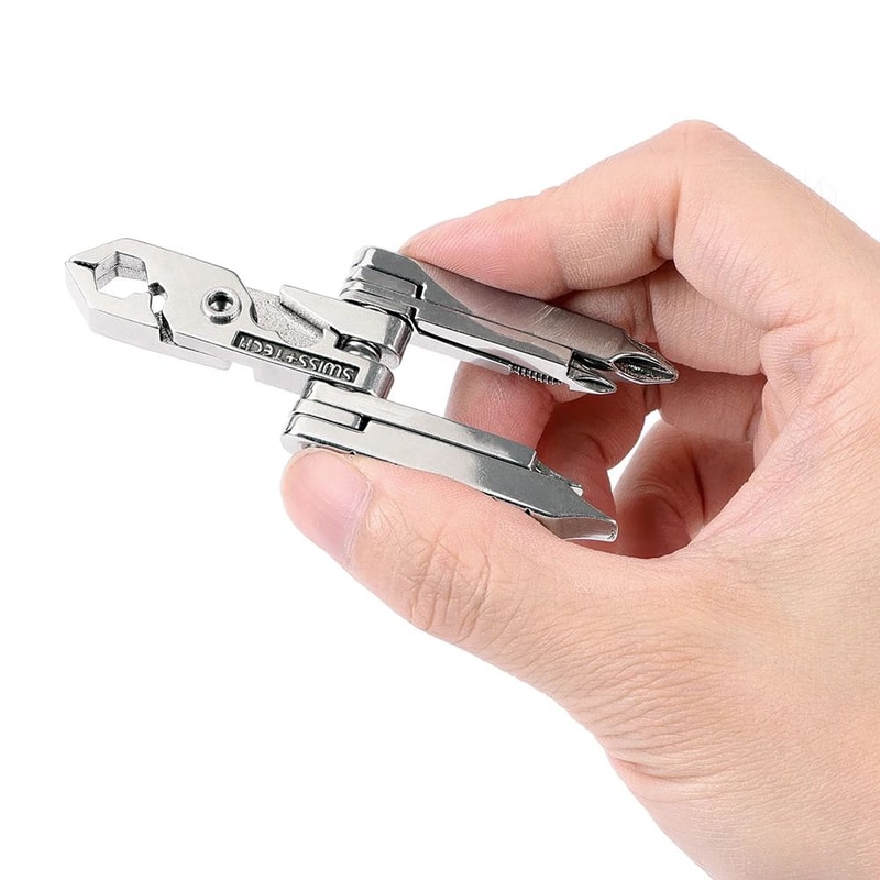 SWISS TECH 19in1 Multitool Pliers Compact EDC Pocket Tool For Camping Cycling Everyday Repairs 1