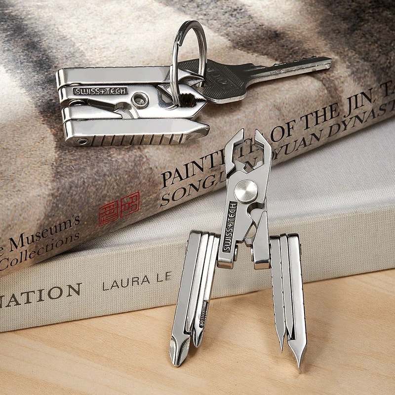 SWISS TECH 19in1 Multitool Pliers Compact EDC Pocket Tool For Camping Cycling Everyday Repairs 3