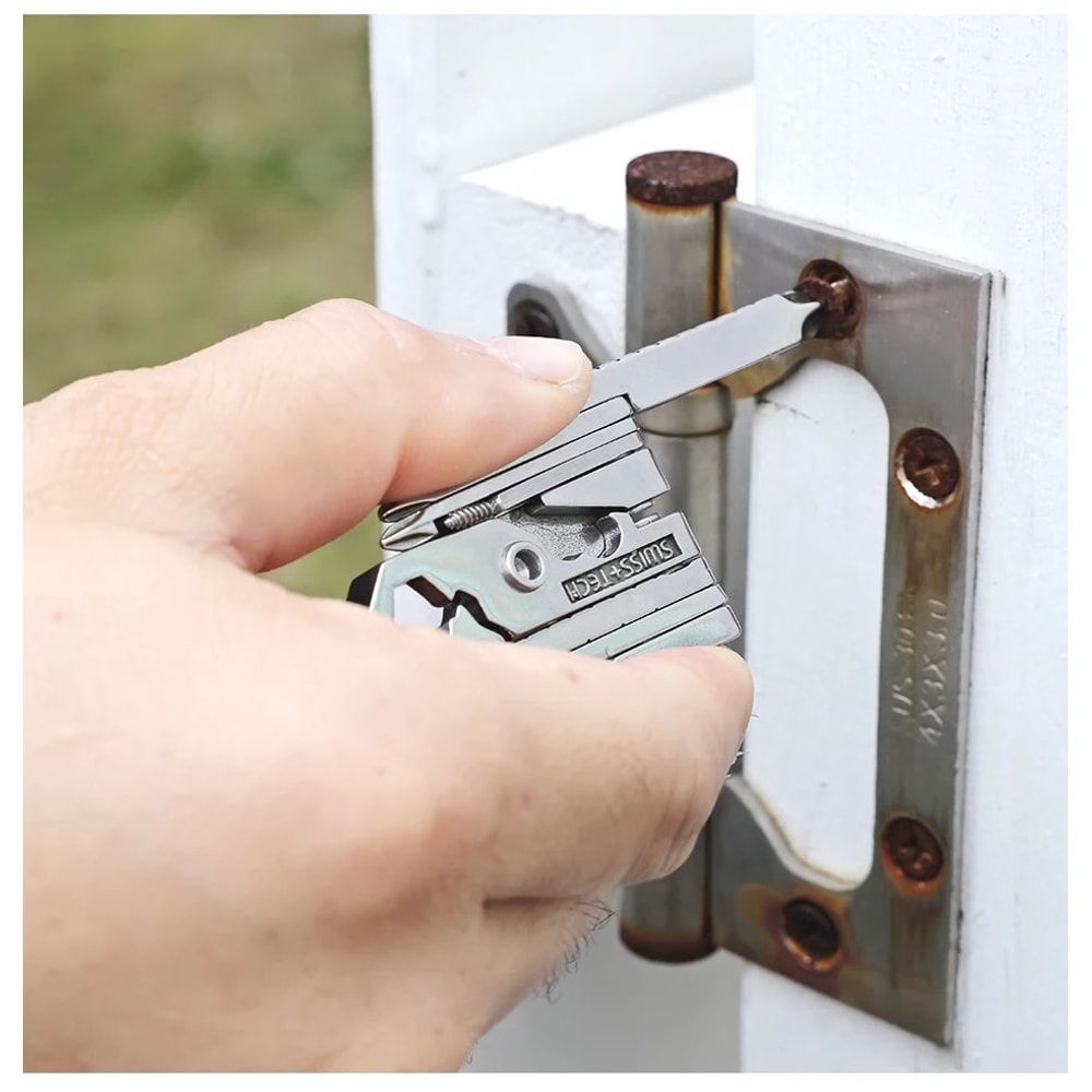 SWISS TECH 19in1 Multitool Pliers Compact EDC Pocket Tool For Camping Cycling Everyday Repairs 6