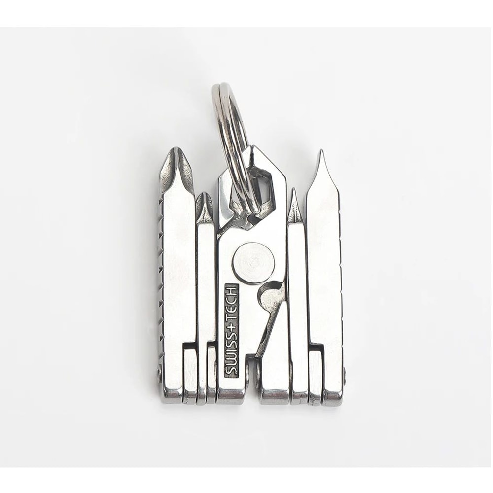 SWISS TECH 19in1 Multitool Pliers Compact EDC Pocket Tool For Camping Cycling Everyday Repairs 8