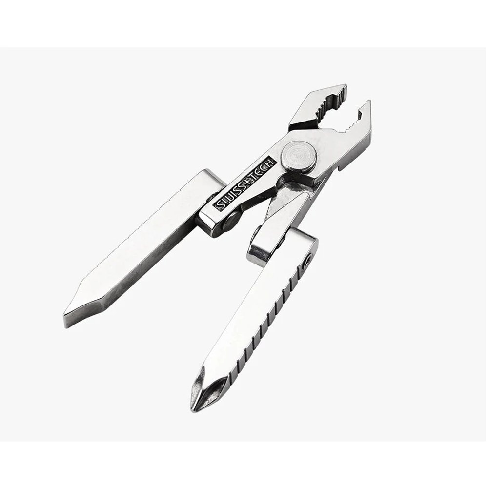 SWISS TECH 19in1 Multitool Pliers Compact EDC Pocket Tool For Camping Cycling Everyday Repairs 12