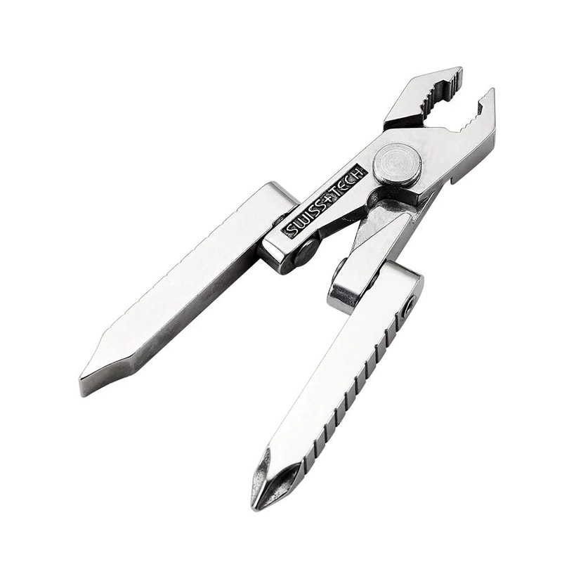 SWISS TECH 19in1 Multitool Pliers Compact EDC Pocket Tool For Camping Cycling Everyday Repairs 14