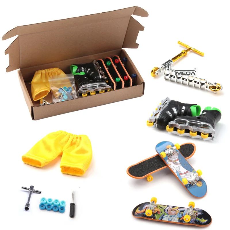 Ultimate Finger Skateboard Ramp Set Indoor Tech Deck Park With Scooter Bike Accessories 7