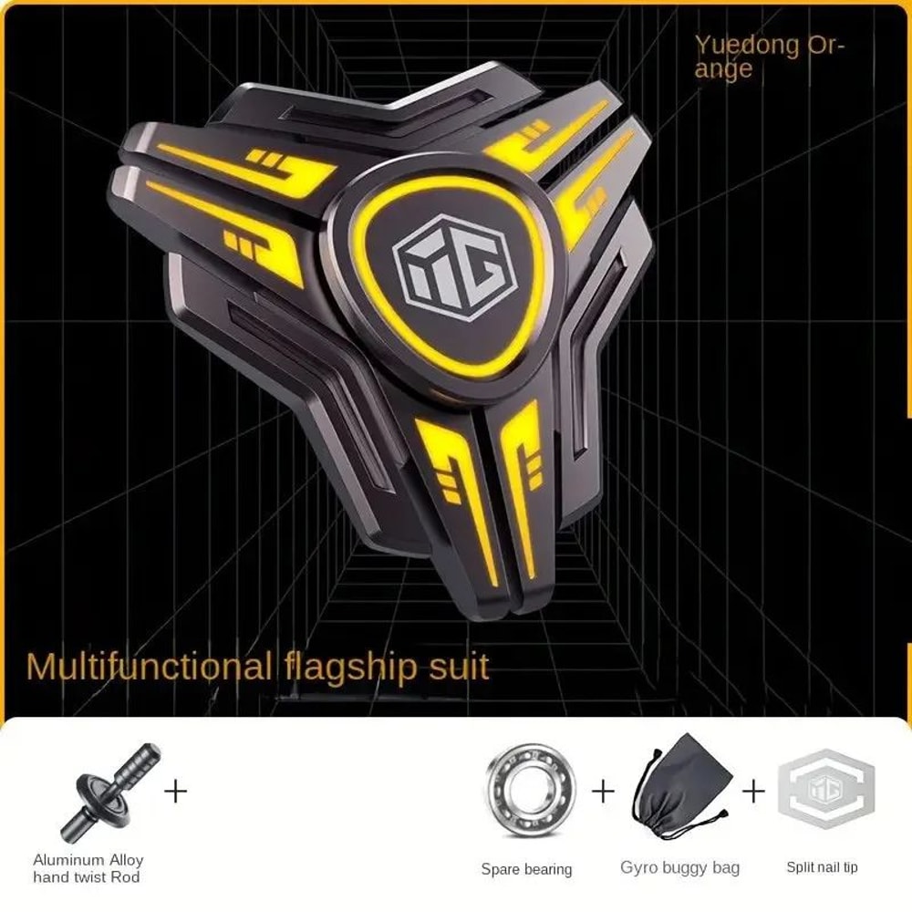 HighSpeed Metal Fidget Spinner LightUp Gyro Anxiety Relief Toy With Smooth Bearings 7