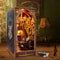 DIY Magic Academy Book Nook Kit Wooden Miniature Bookshelf Insert Decorative Bookend 3