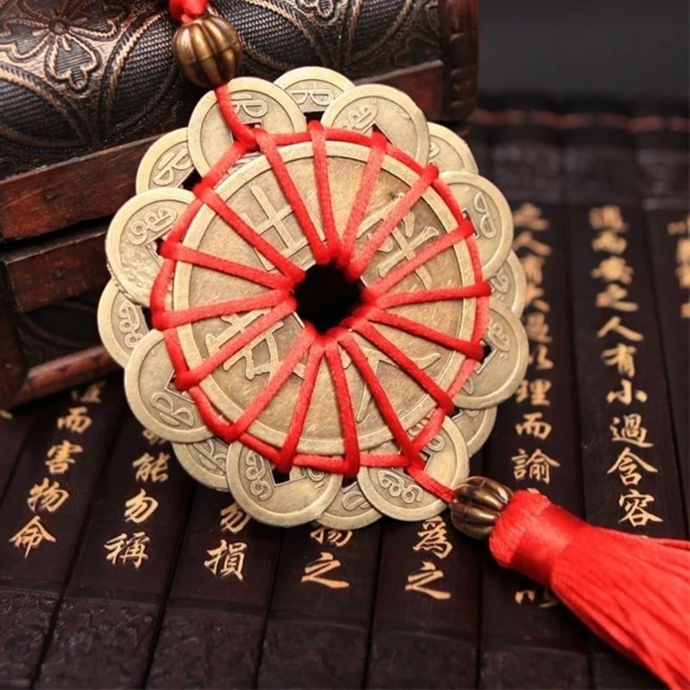 Ancient Chinese Feng Shui Coins Charm Lucky Prosperity Wall Hanging Decor 6