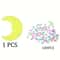Glow In The Dark Star Wall Stickers Set With Moon 3D Luminous Bedroom Ceiling Decor 5