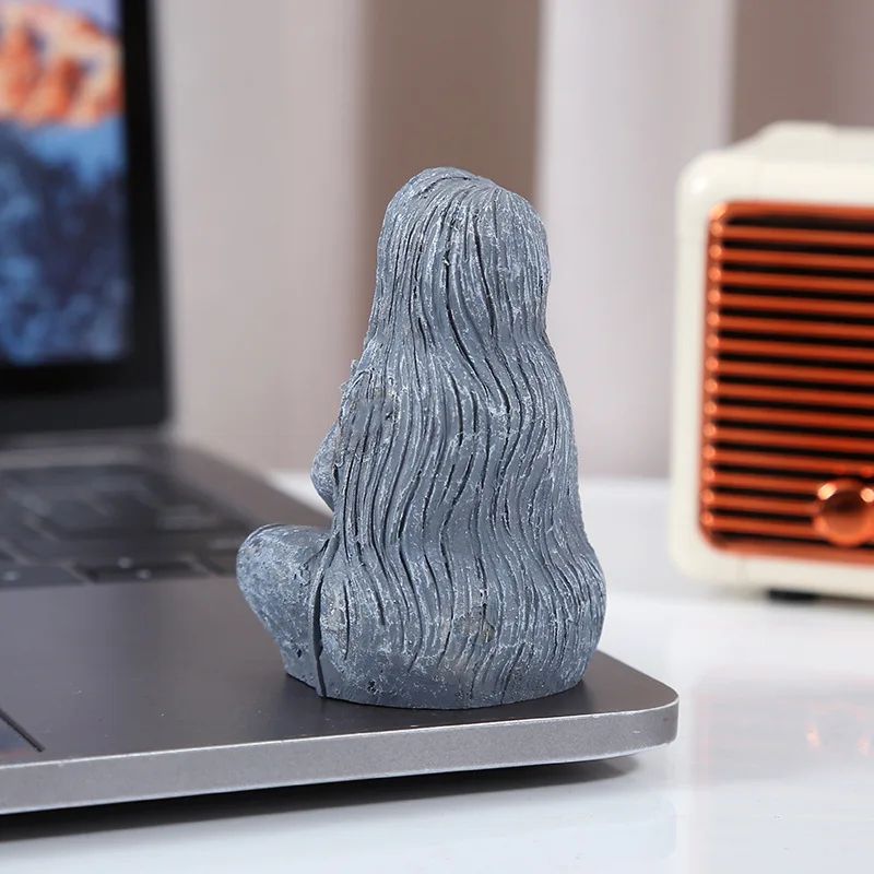 Zen Moon Goddess Statue Meditation Style Spiritual Home Decor 1