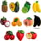Cute Fruit Fridge Magnet Set 10Piece Flat Magnetic Tile Decorations 0