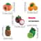 Cute Fruit Fridge Magnet Set 10Piece Flat Magnetic Tile Decorations 1
