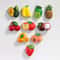 Cute Fruit Fridge Magnet Set 10Piece Flat Magnetic Tile Decorations 4