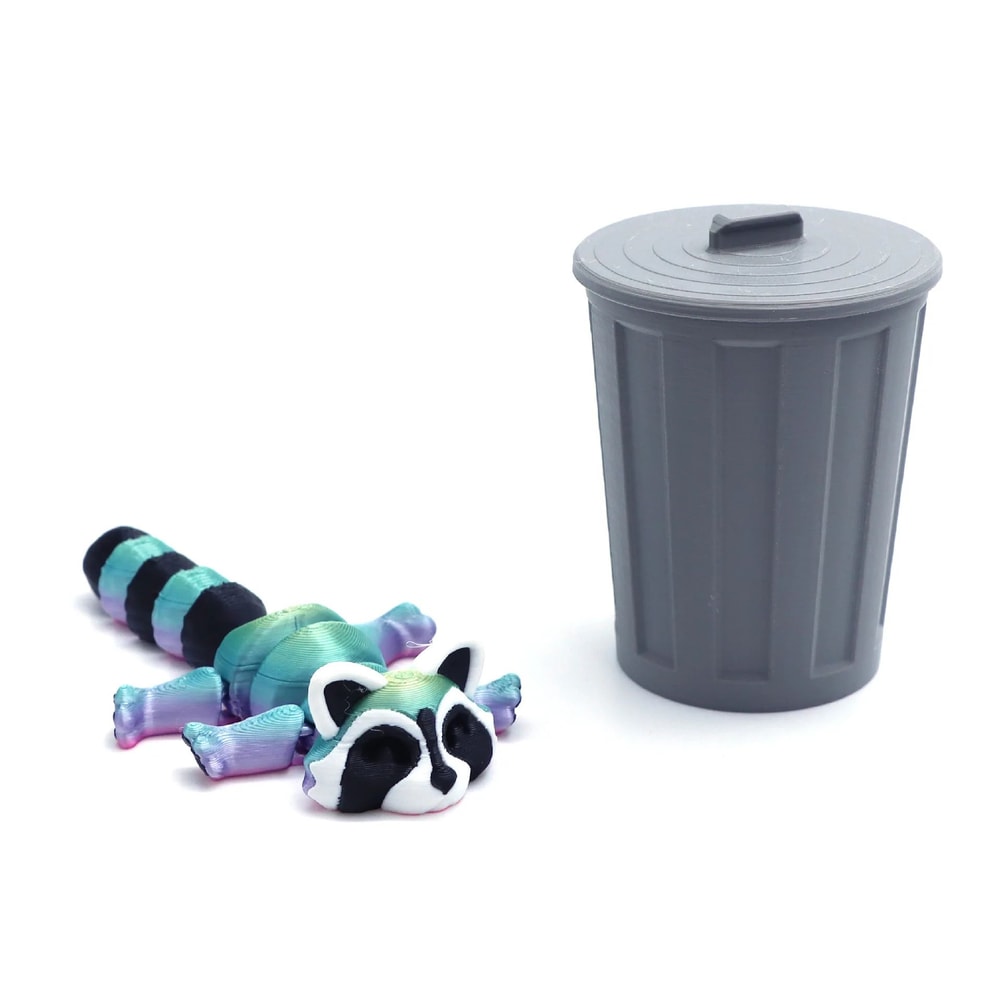 3D Printed Articulated Raccoon Toy Movable Fidget Desk Decor 7